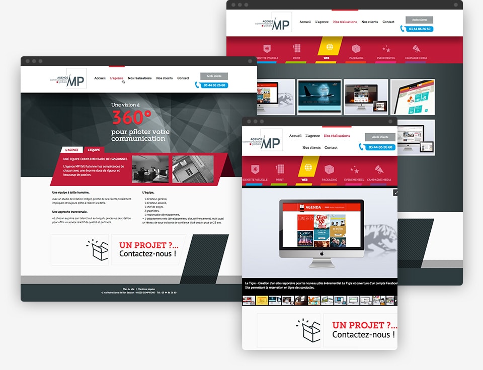 Agence MP website preview